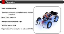 Load image into Gallery viewer, Custom Automatic obstacle avoidance  Robot Kit Programming Stem Education Robot Entry Level Programming for Children Stem Education Manufacturer
