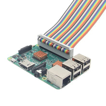 Load image into Gallery viewer, Custom Raspberry Pi 3 B+ GPIO 40P Rainbow Ribbon Cable Compatible w/ Raspberry Pi 3 Model B+ Plus, 3B, 2B &amp; B+ Manufacturer
