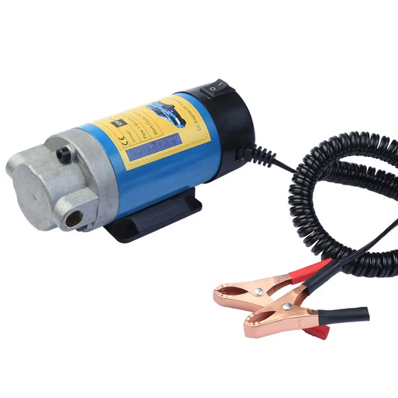 Custom 12V 100W Electric Car Oil Transfer Pump Change Gear Pump 0-4L/min Motor Oil Diesel Extractor Pump For Car Oil Extraction Pump Manufacturer