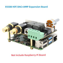 Load image into Gallery viewer, Custom X5500 HiFi DAC+AMP Expansion Board Support X872/X710/X850/X860 Compatible with Raspberry Pi 4B/3B+/3B Manufacturer
