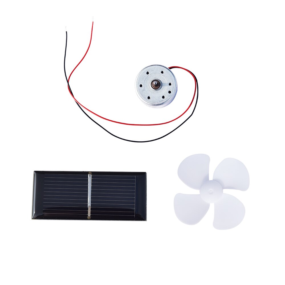 0.5V/250mA Solar Panel Monocrystalline Silicon DIY Toy With Motor Fan 0.125W Mini Solar Cell Battery Charger DIY Solar Module