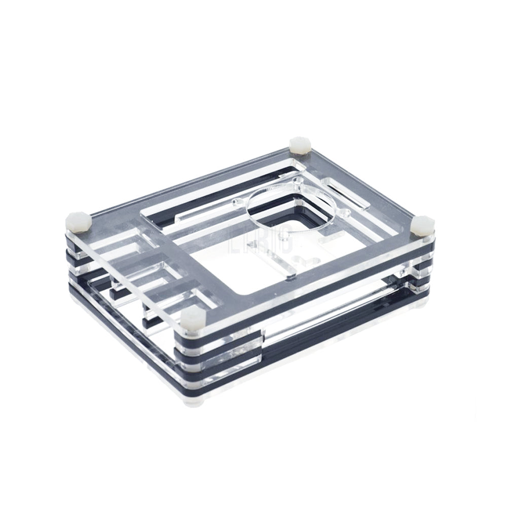 Custom OEM Raspberry Pi 3 B+ (Plus) 9 Layers Acrylic Case/ Enclosure/ Shell with Cooling Fan + Fan Cover + Heat sink Kit LT-4B210