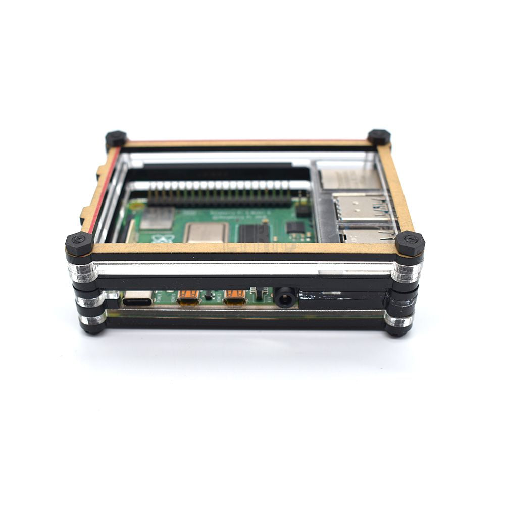 Raspberry Pi 4 Multi-layers acrylic Case Box for Raspberry Pi 4 case LT-4B10