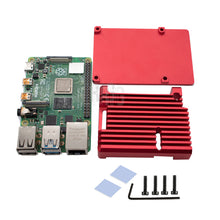 Load image into Gallery viewer, Raspberry Pi 4 Case Aluminum Metal Case with high efficient cooling Shell Box raspberry pi 4 enclosure custom accepted LT-LP1007C
