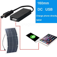 Load image into Gallery viewer, 10 Watt 12 Volt Solar Panel Battery Charger 10W 12V Small Portable Flexible Panels DC Port with USB Adapter For Cell Phone Car
