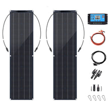 Load image into Gallery viewer, 100 Watt Flexible Solar Panel Kit 12V 100W 50W High Efficiency Monocrystalline Silicon Cells PV Panels Placa Solar Power System
