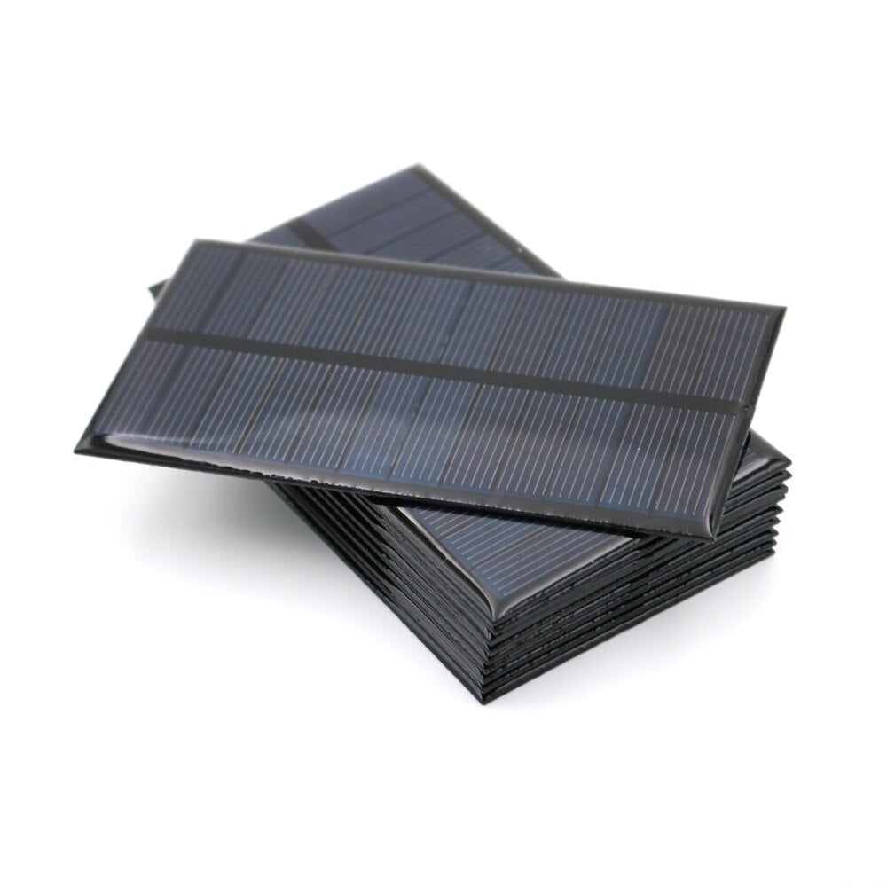 10pcs 6V 167mA 1Watt 1W Solar Panel Standard Epoxy Polycrystalline Silicon DIY Battery Power Charge Module Mini Solar Cell toy