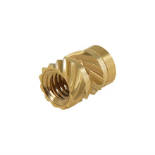 Load image into Gallery viewer, 10pcs Mellow Brass Hot Melt Inset Nuts Heating Molding Copper Thread 3D Printer Parts SL-type Double Twill Knurled Injection
