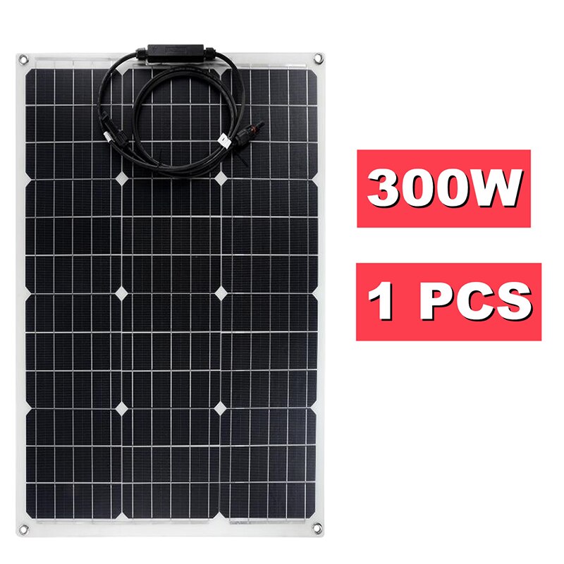 1500W Solar Power System 220V/1500W Inverter Kit 600W Solar Panel Battery Charger Complete Controller Home Grid Camp Phone