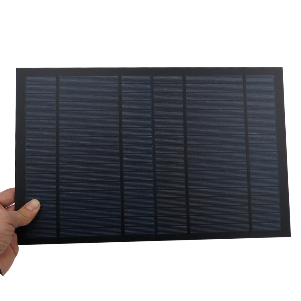 18V 556mA 10Watt 10W Solar Panel Standard PET polycrystalline Silicon charge for 12V Battery Charge Module Mini Solar Cell