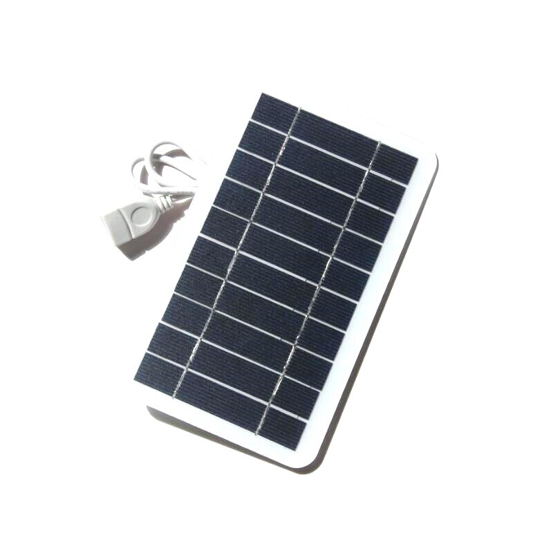 18W Solar Panel 5V USB Portable Power Outdoor Monocrystalline Silicon Solar Cell Plate Hiking Backpack Traveling Phone Charger