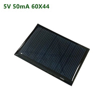 Load image into Gallery viewer, 1PC Solar panel/ 5V 30mA 50mA 60mA 230mA 5V Mini Solar Battery cell  for DIY solar car
