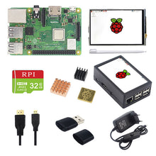Load image into Gallery viewer, Original Raspberry Pi 3 Model B Plus with WiFi 3.5 Inch Touchscreen+Power Adapter+Case+Heat Sink for Respberry Pi 3B+
