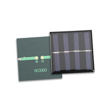 Load image into Gallery viewer, 1pc 2V 3V 50mA 100mA 125mA Mono/polycrystalline solar panel /solar cell battery module Epoxy board PET power generation board
