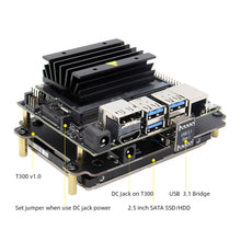 Load image into Gallery viewer, 2.5 inch SATA SSD/HDD Shield / Storage Expansion Board T300 V1.1 for NVIDIA Jetson Nano
