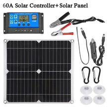Load image into Gallery viewer, 200W Solar Panel 12V DC USB Portable Fast-charging Emergency with 10-60A Controller Solar Outdoor Battery Charger for Car Yacht
