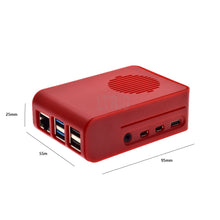 Load image into Gallery viewer, Raspberry pi 4 Case with RGB LED Cooling Fan ABS Case Red White change color Housing Protect Shell for Raspberry Pi 4 Model B LT-4A11
