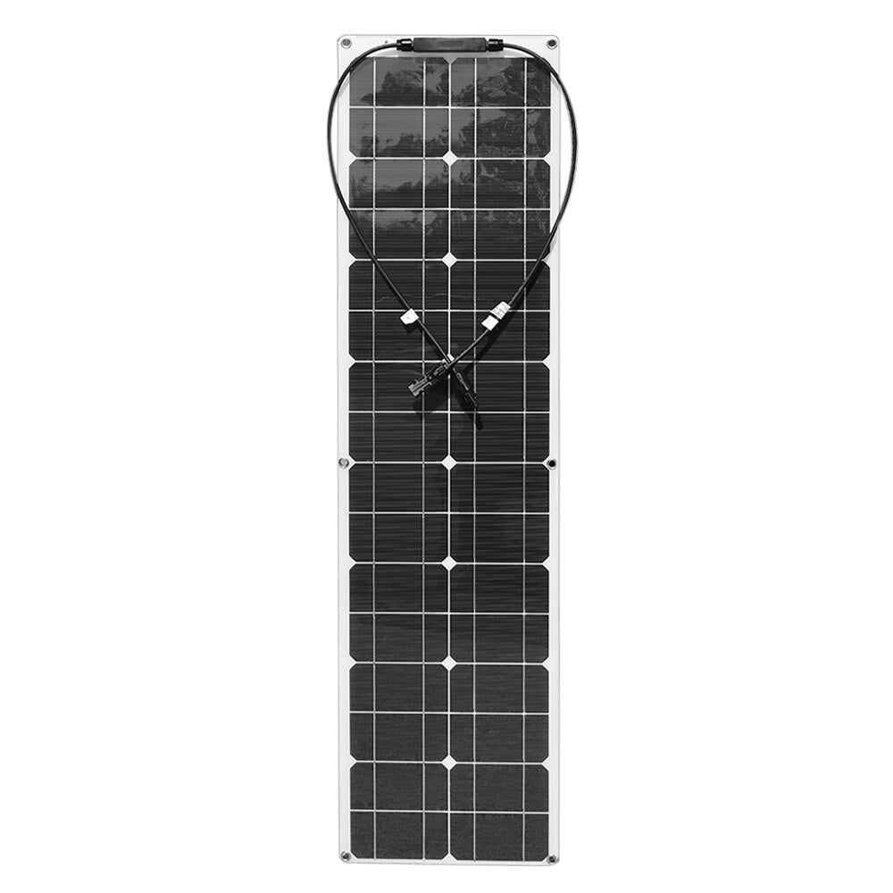 2pcs 50W Solar Panel 100W Kit Complete 12V High Efficiency Mono Cell Flexible Solar Panels With Charge Controller PV Cable