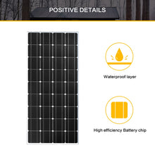 Load image into Gallery viewer, 300 Watt Solar Panel Kit Complete Off-Grid 12V/24V Battery 18 Voltage Cell 150w Charge for Boat Caravan Home
