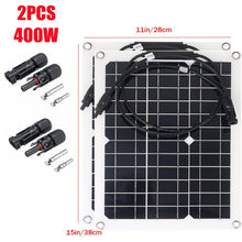 Load image into Gallery viewer, 300W Solar Panel Kit Complete 12V Polycrystalline USB Power Portable Outdoor Rechargeable Solar Cell Solar Generator For Home
