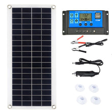 Load image into Gallery viewer, 300W Solar Panel Kit Complete 12V USB With 10-60A Controller Solar Cells for Car Yacht RV Boat Moblie Phone Battery Charger
