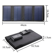 Load image into Gallery viewer, 30W Outdoor Sunpower Foldable Solar Panel Cells 5V USB Portable Solar Charger Battery for Mobile Phone Traveling Camping Hike
