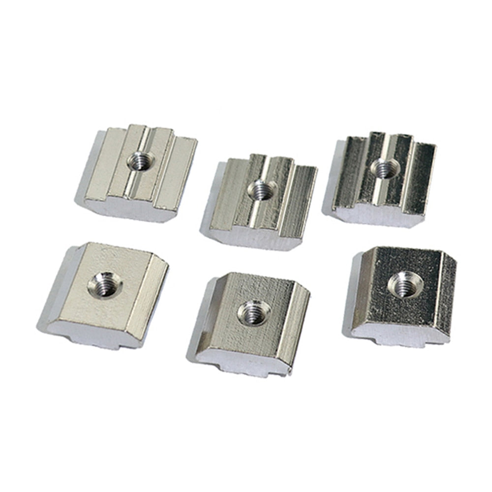 3D Printer Parts M3 M4 M5 M6 M8  T Block Square nuts T-Track Sliding Hammer Nut for Fastener Aluminum Profile  3030 4040 4545