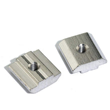 Load image into Gallery viewer, 3D Printer Parts M3 M4 M5 M6 M8  T Block Square nuts T-Track Sliding Hammer Nut for Fastener Aluminum Profile  3030 4040 4545

