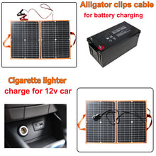 Load image into Gallery viewer, 40W Foldable Solar Panel Portable Solar Charger Power Generator 5V USB 18V DC Output For Travel Phone Car 12V Battery Charging
