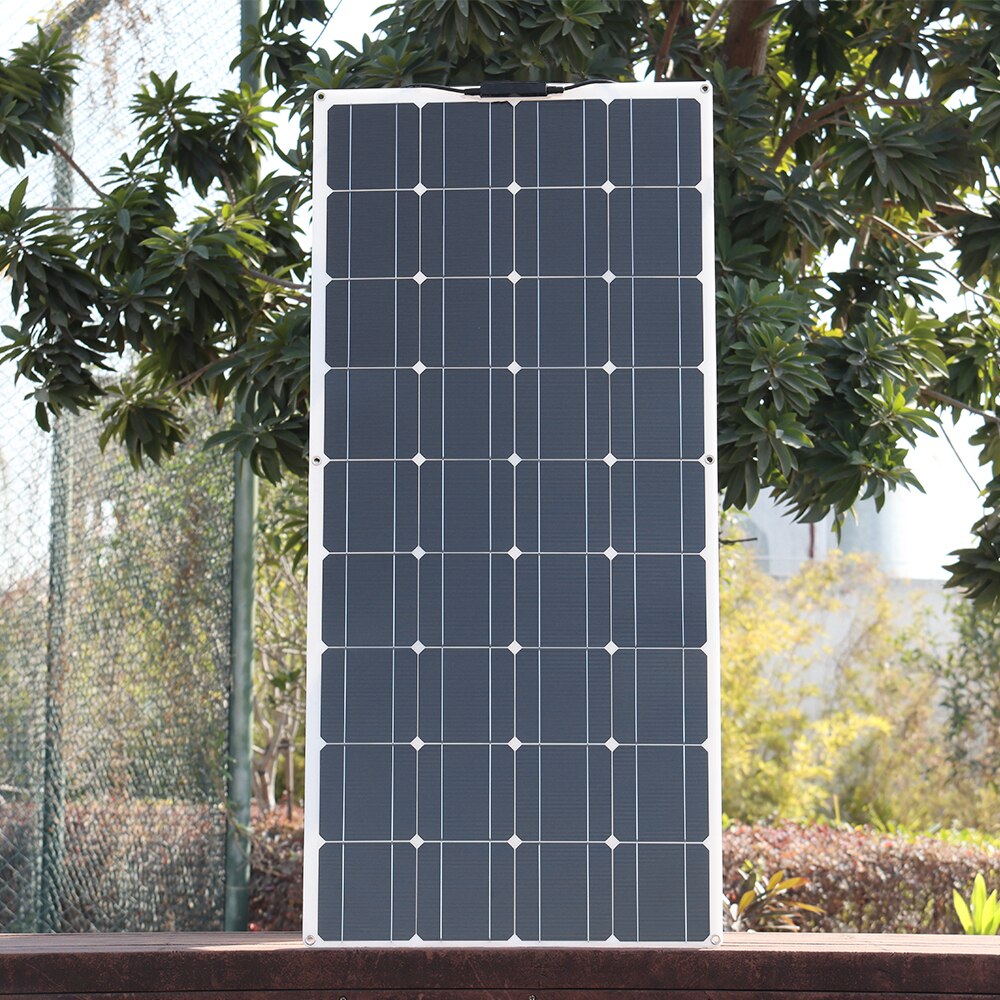 4PCS 120W 18V Solar Panel Kit Monocrystalline Flexible Paneles Solares 12V/24V Battery Charger Home RV Solar Plate PV Panels