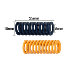 Load image into Gallery viewer, 4Pcs Heated Bed Springs Die Light Load Compression Spring 5x10x25mm For MK3 Heated Bed 3D Printer CR-10 Ender 3/5Pro
