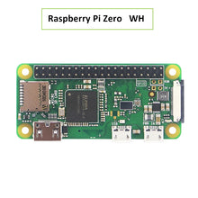 Load image into Gallery viewer, Raspberry Pi Zero WH WiFi 40Pin Pre-soldered GPIO Headers + Acrylic Case + Heat Sink + Power Supply for Pi Zero W H
