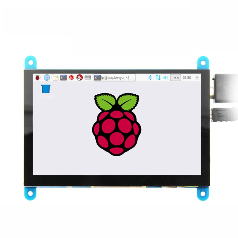 5 Inch 800x480 HDMI-compatible 5 Point Touch Capacitive LCD Screen with OSD Menu for Raspberry Pi 3 B+ / PC / Microsoft Xbox360