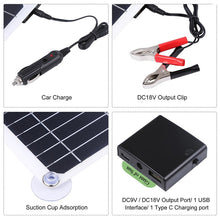 Load image into Gallery viewer, 500W Solar Panel Kit Complete Dual 12/5V DC USB With 60A/100A Solar Controller Solar Cells for Car Yacht RV Battery Charger
