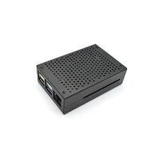 Load image into Gallery viewer, New aluminum alloy Raspberry Pi 4  Case ,black + silver raspberry PI Case, fan cooled LT-4B01-F
