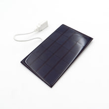 Load image into Gallery viewer, 5V 2W Solar Panel with USB Port Power bank Solar Panels Charger Solar Battery Charge Power for Mobile Phones
