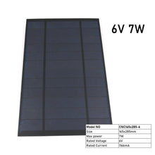 Load image into Gallery viewer, 6 V  2.5 4.2  7 W Output USB Solar Cell Outdoor 18650 Battery Charger USB Female Port 6V Charge Regulators Solar Panel
