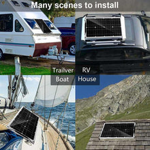 Load image into Gallery viewer, 600W Solar Panel Kit 12V USB Charging Solar Cell Board for Phone RV Car MP3 PADWaterproof Outdoor Battery Supply 30A Controller
