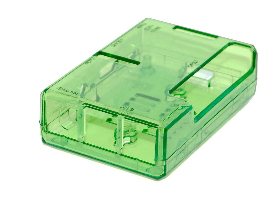 Applicable to Raspberry Pi Injection molded case 3B / 2B+ Transparent green Four colors are available LT-3B317