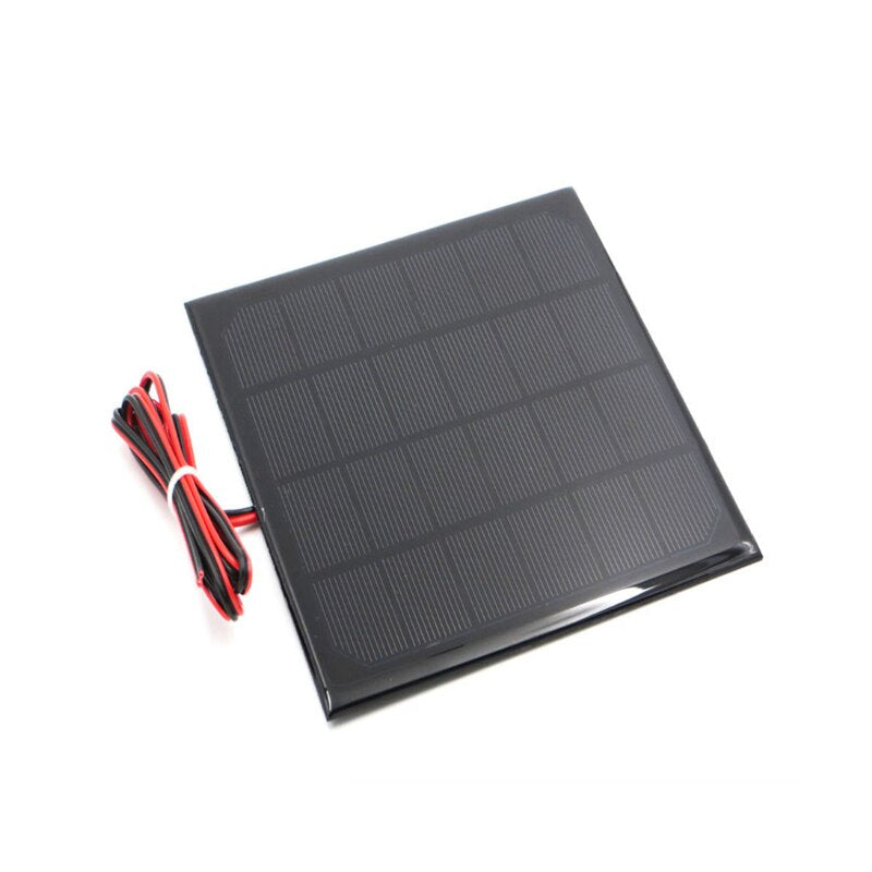 6V 3W 9V 2W 12V 2W 3W Solar panel with Solar min battery charger with battery display DIY KIT PH 2.0 Cable