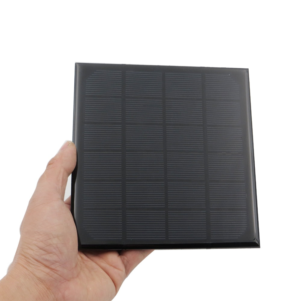6V 500mA 3Watt 3W Solar Panel Standard Epoxy Monocrystalline Silicon DIY Battery Power Charge Module Mini Solar Cell toy