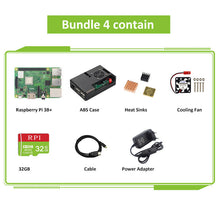 Load image into Gallery viewer, Raspberry Pi 3 Model B or Raspberry Pi 3 Model B Plus Board + ABS Case + Power Supply Mini PC Pi 3B/3B+ with WiFi
