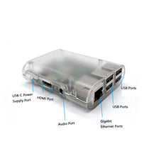 Load image into Gallery viewer, Raspberry Pi 4case pi 4B case Raspberry Pi 4B custom case ABS transparent LT-3B324
