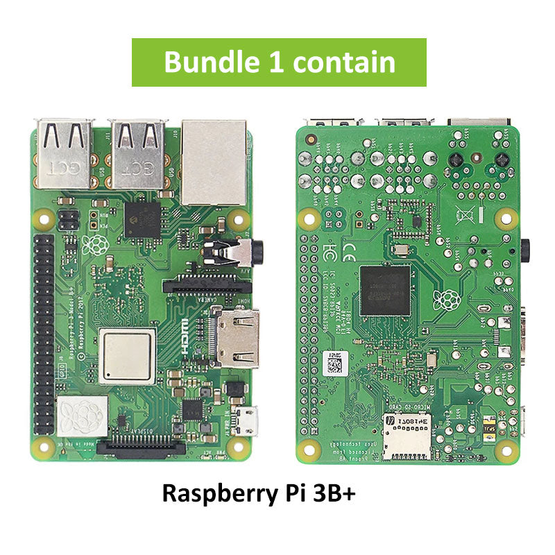 Original Raspberry Pi 3 Model B Plus with WiFi ABS Case+CPU Fan+3A Power with ON/OFF Switch+Heat Sink Raspberry Pi 3B+