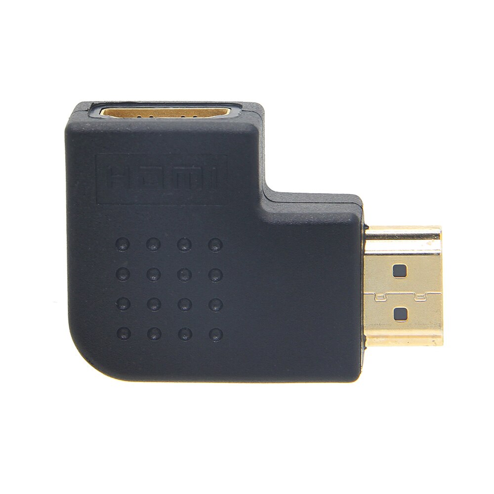 90 Degrees Angle HDMI-compatible Connector / HDMI-compatible Male to Female Adapter Converter for Raspberry Pi X820 Metal Case
