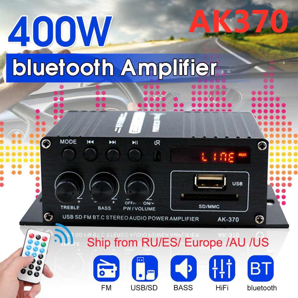 Ak35 800w Home Digital Verstärker Audio 110-240V Bass Audio Power Bluetooth  Verstärker Hifi FM USB Auto Musik Subwoofer Lautsprecher