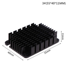 Load image into Gallery viewer, Aluminum Alloy Heatsink Cooling Pad For Raspberry Pi Compute Module 4 CM4 Cooler Heat Sink 55x40x5mm/55x40x11mm 2sizes
