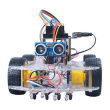 Load image into Gallery viewer, ArduinoRemote Control Intelligent Car Robot Kit Ultrasonic Tracing Obstacle Avoidance Car Programming Kit
