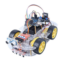 Load image into Gallery viewer, ArduinoRemote Control Intelligent Car Robot Kit Ultrasonic Tracing Obstacle Avoidance Car Programming Kit
