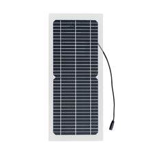 Load image into Gallery viewer, 18V 10w solar panel kit Transparent semi-flexible Monocrystalline solar cell DIY module outdoor connector DC 12v charger
